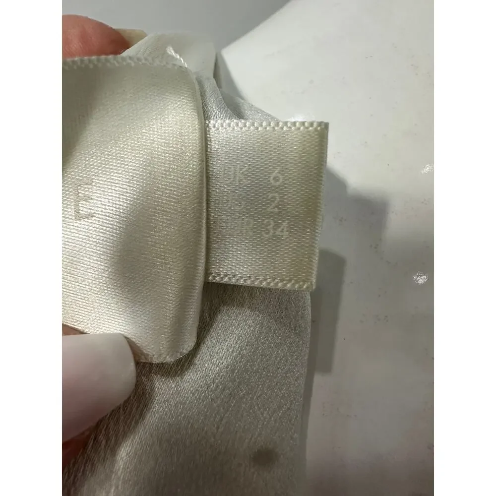 Solace London Black White Mirabelle Geometric Long Sleeves Maxi Dress Size 2 - Picture 5 of 7